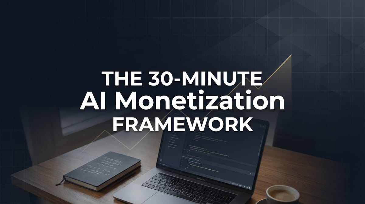 The 30-Minute AI Monetization Framework